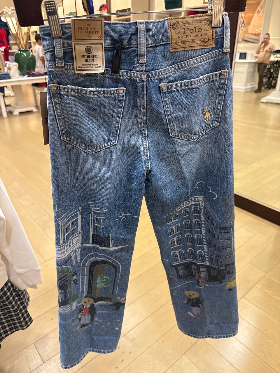 calça jeans Bear Hight rise street