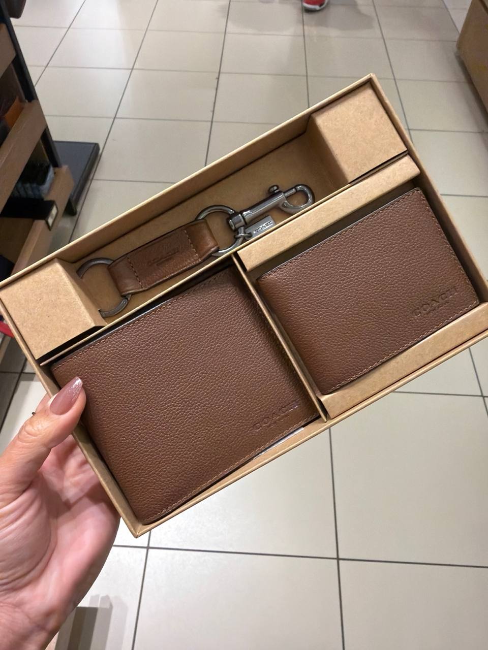 kit Carteira e chaveiro