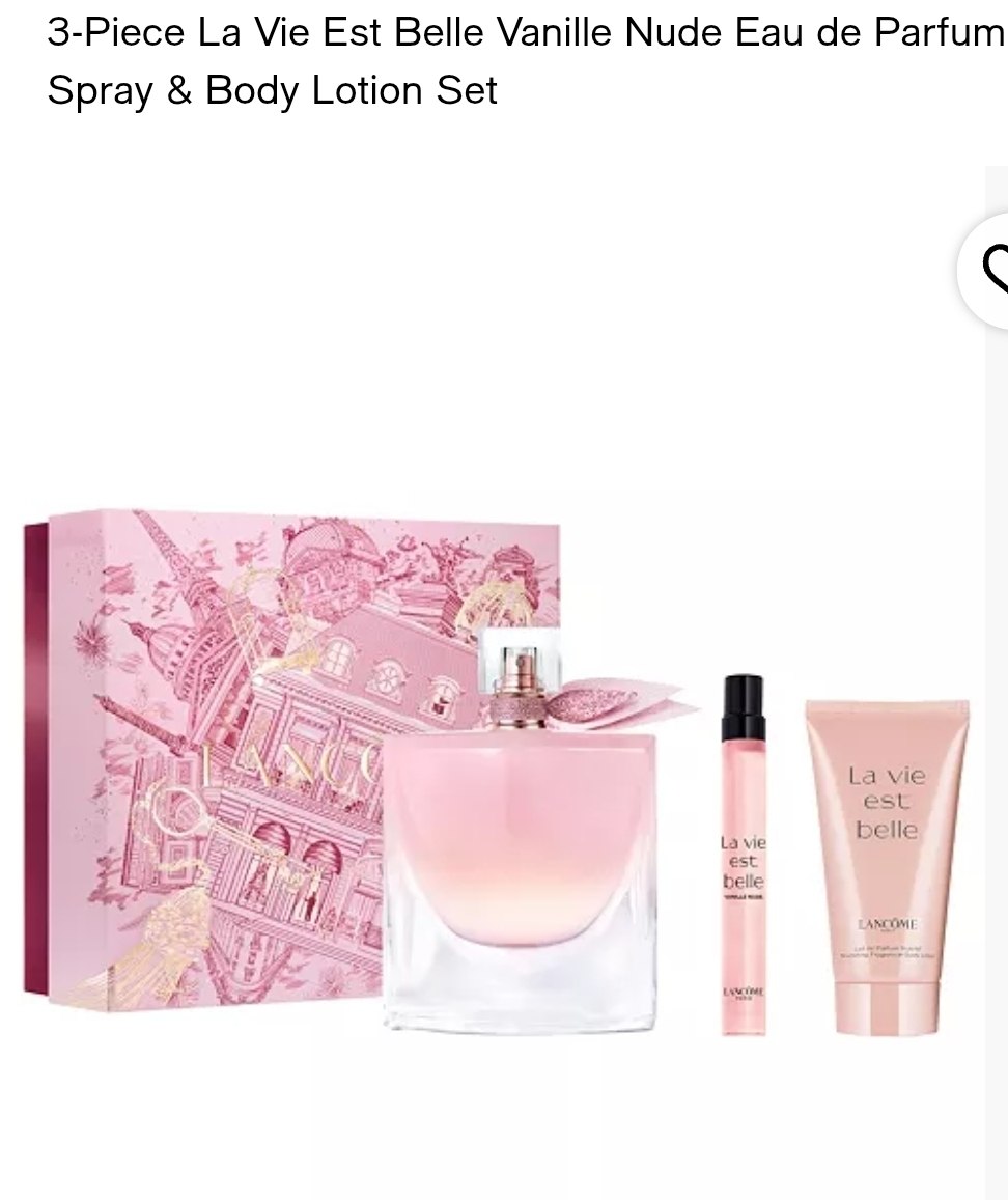 La Vie Est Belle Vanille Set