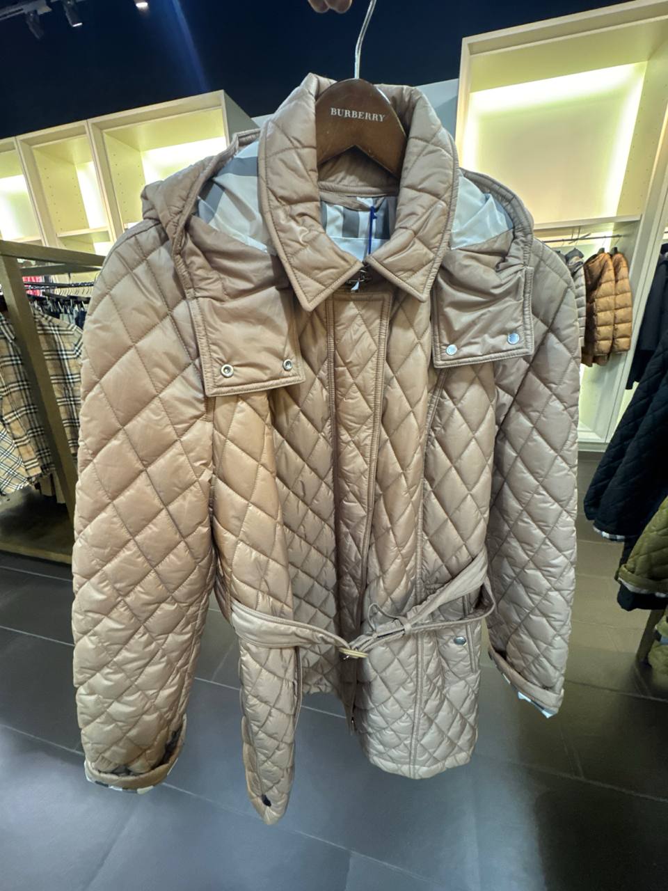 Casaco Parka Puffer cor Lilac Pink