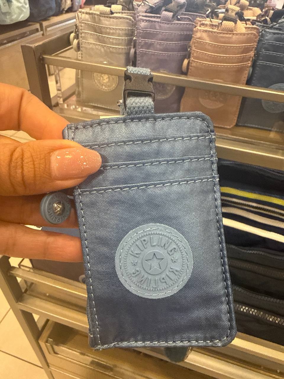 Leroy2 porta cartão com alça para pescoço