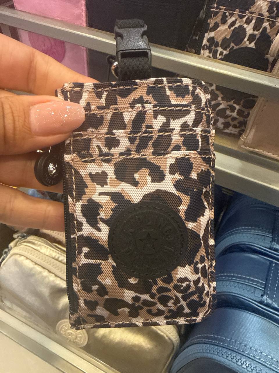 Leroy2 porta cartão com alça para pescoço