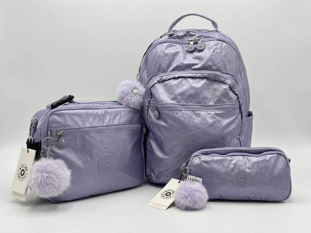 Kit Mochila Seoul  + Lancheira Ermy + Estojo Chap