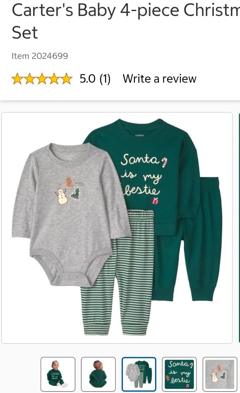 Carter's Baby 4-piece Christmas Set