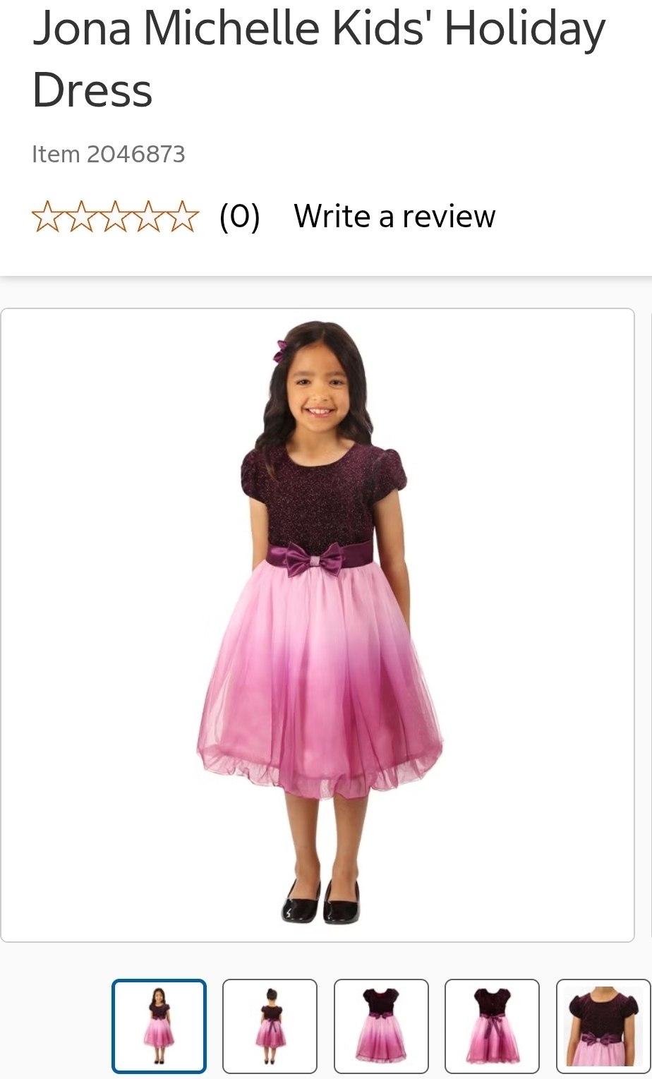 Jona Michelle Kids' Holiday Dress