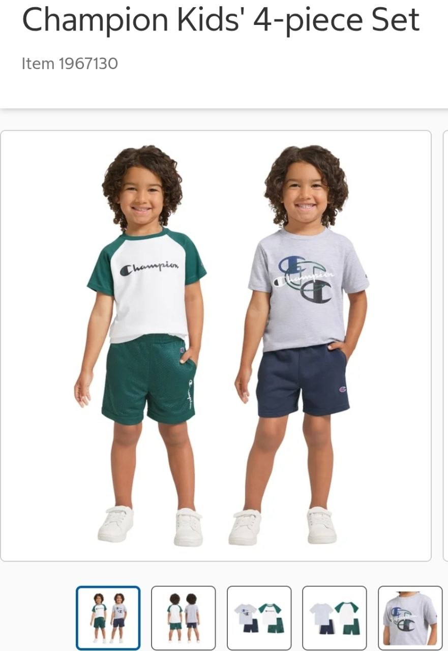 Champion Kids' 4-piece Set