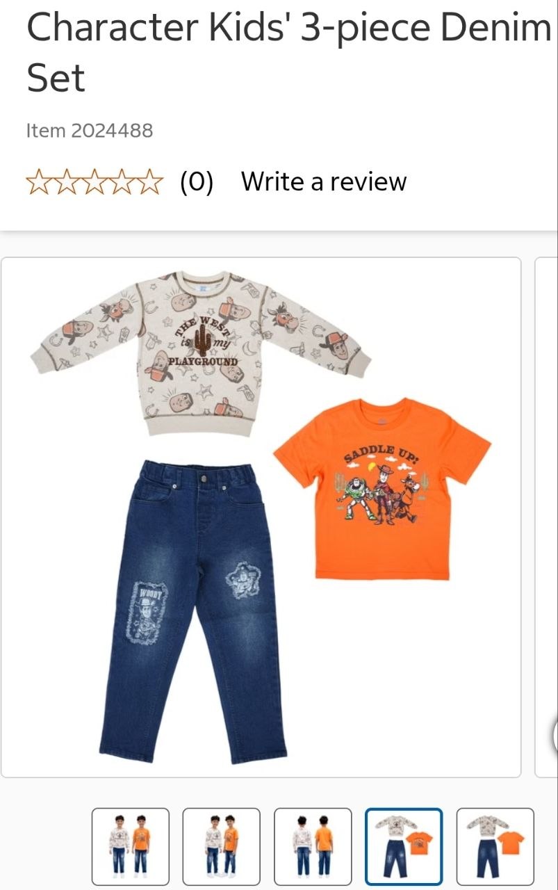 Character Kids' 3-piece Denim Set