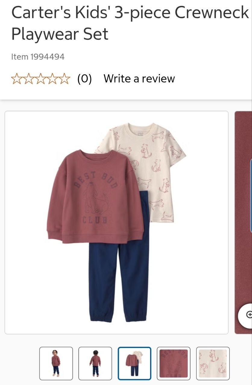 Carter's Kids' 3-piece Crewneck Playwear Set
