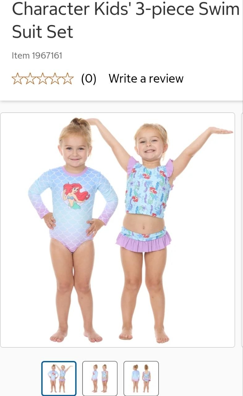 Character Kids' 3-piece Swim Suit Set