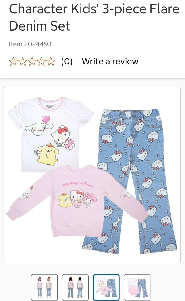 Character Kids' 3-piece Flare Denim Set