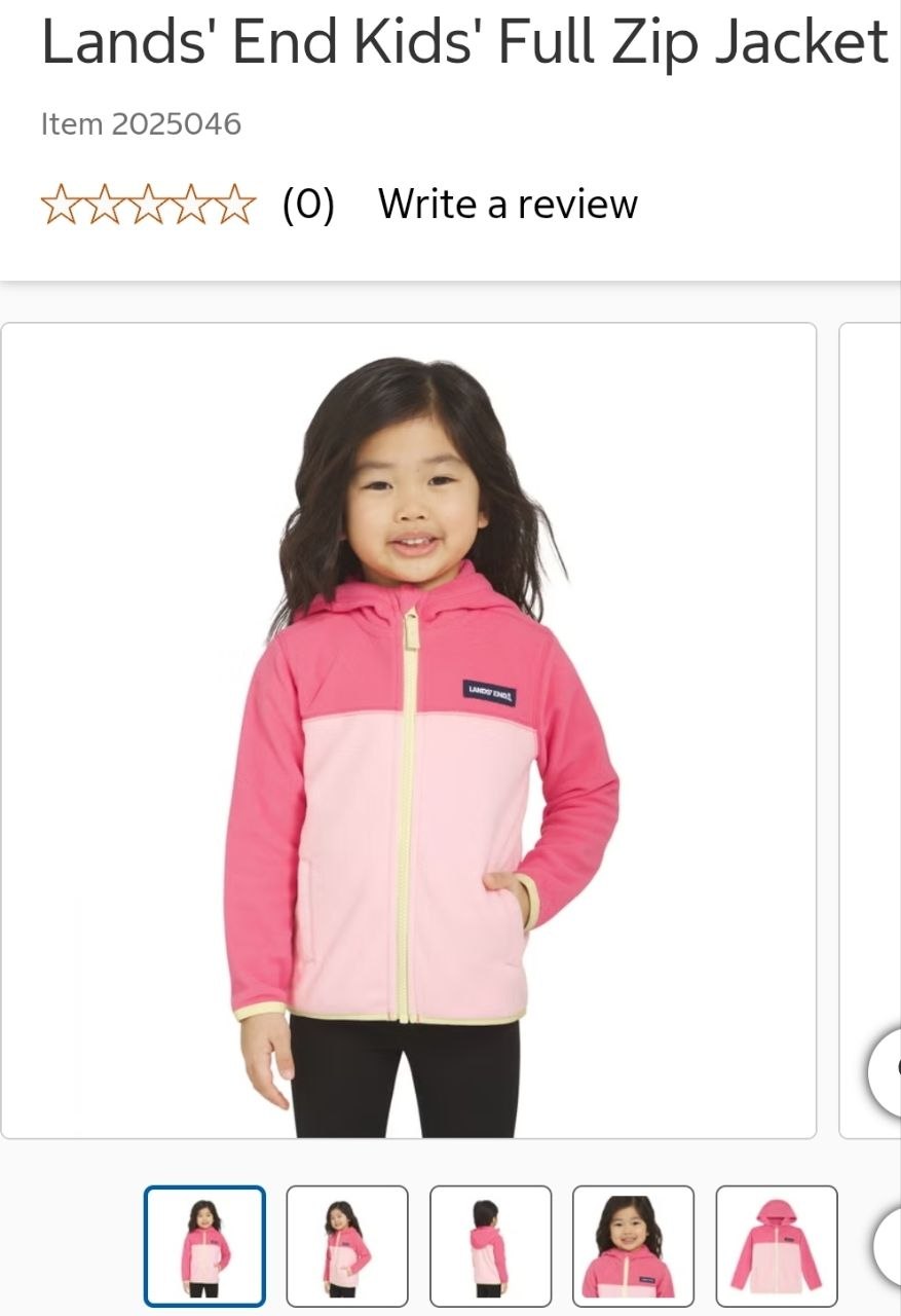 Lands' End Kids' Full Zip Jacket