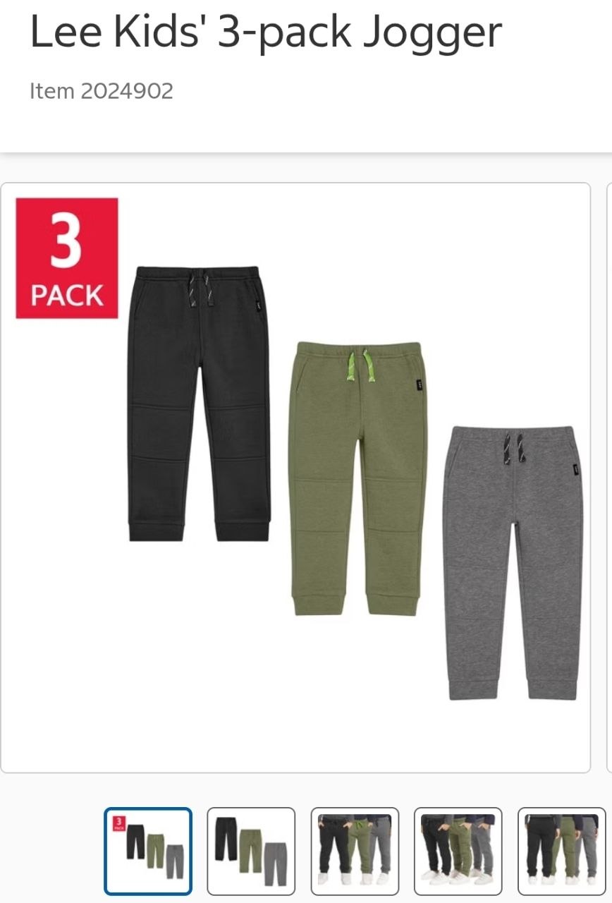 Lee Kids' 3-pack Jogger