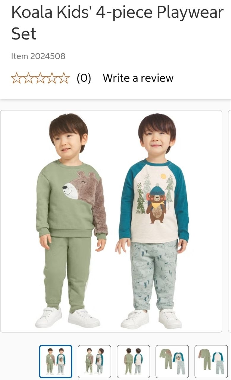 Koala Kids' 4-piece Playwear Set