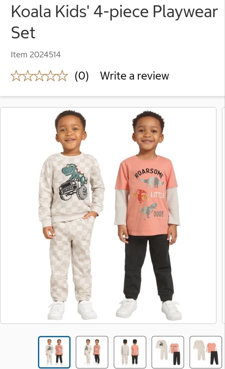 Koala Kids' 4-piece Playwear Set