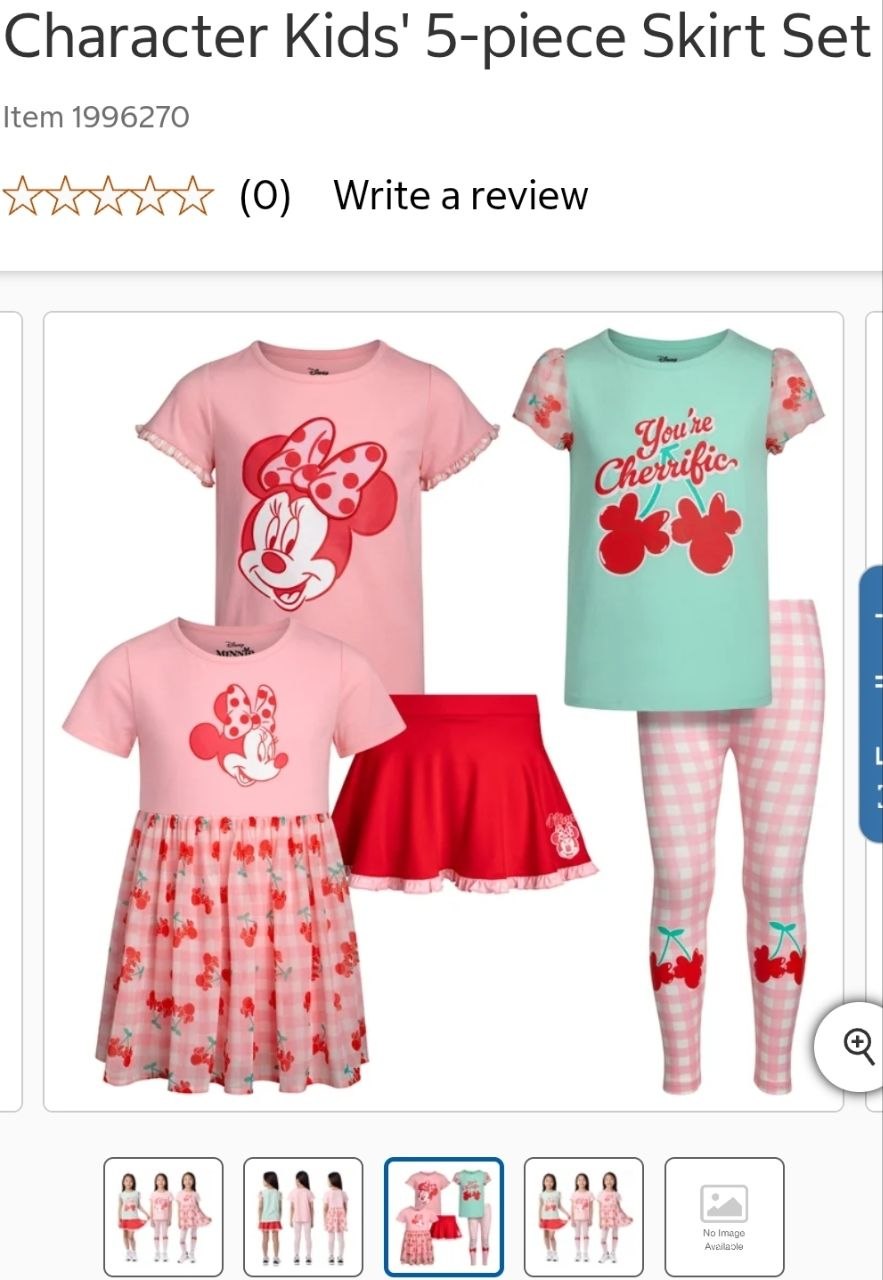 Character Kids' 5-piece Skirt Set