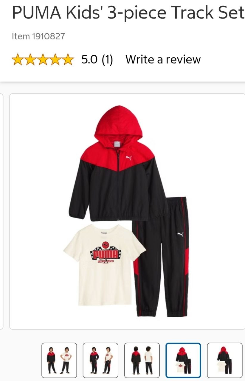 PUMA Kids' 3-piece Track Set