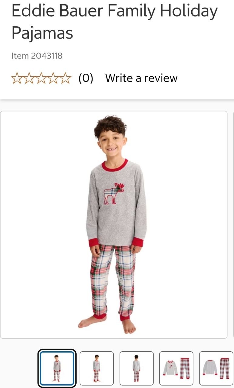 Eddie Bauer Family Holiday Pajamas