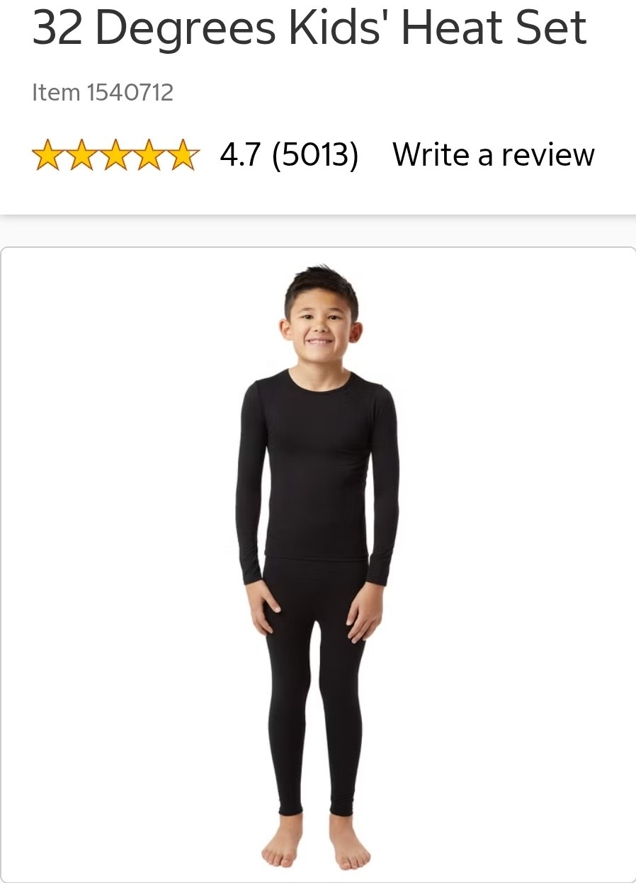 32 Degrees Kids' Heat Set