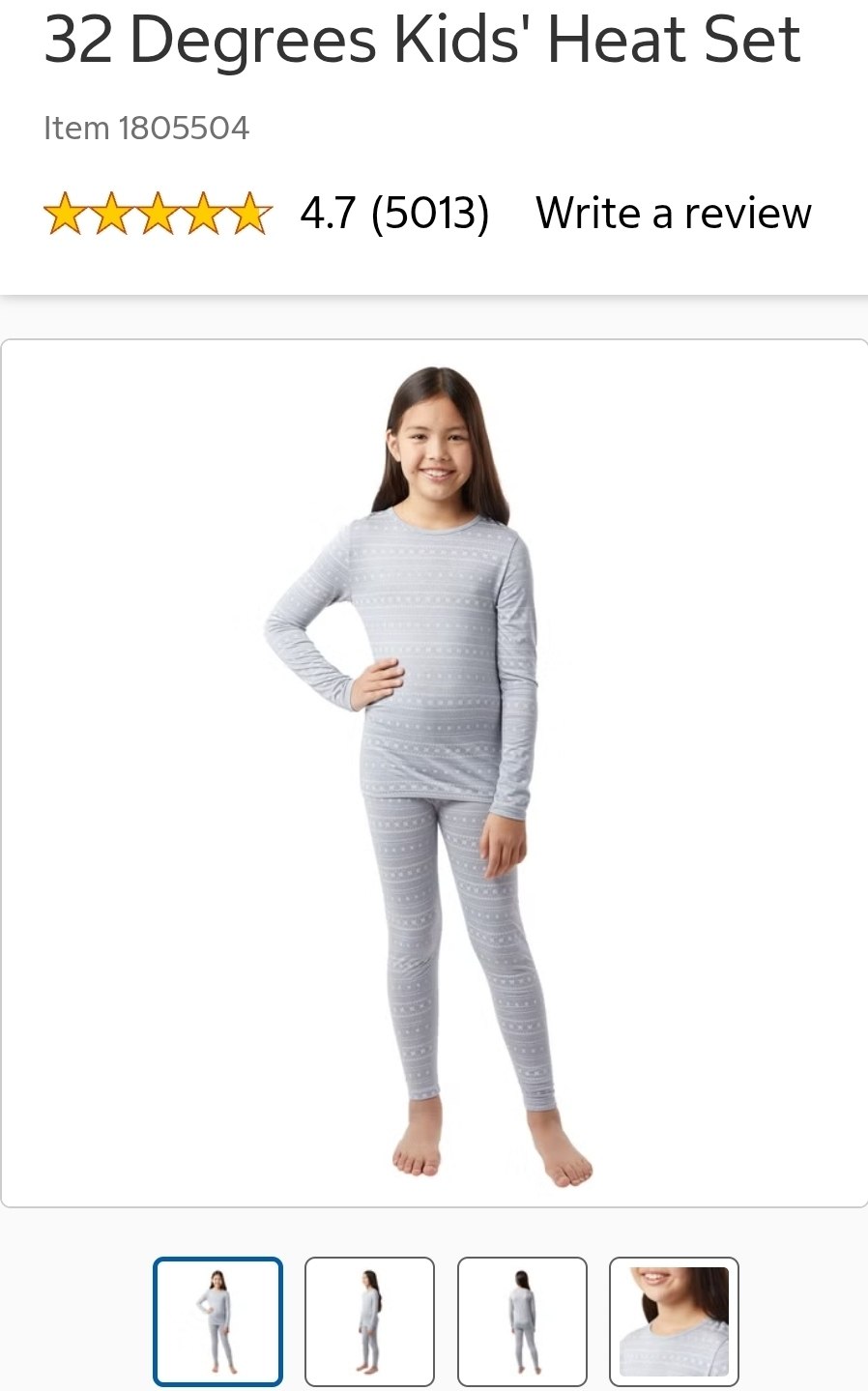 32 Degrees Kids' Heat Set