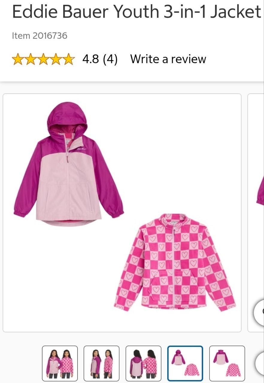 Promo 21/10 Eddie Bauer Youth 3-in-1 Jacket