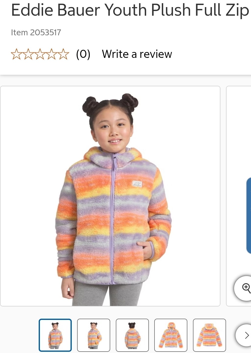 Eddie Bauer Youth Plush Full Zip