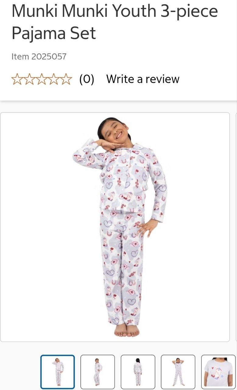 Munki Munki Youth 3-piece Pajama Set