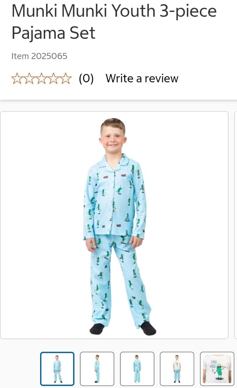 Munki Munki Youth 3-piece Pajama Set