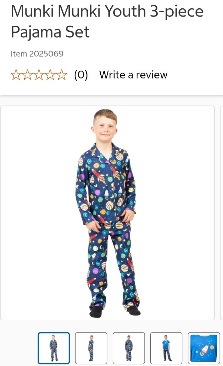 Munki Munki Youth 3-piece Pajama Set