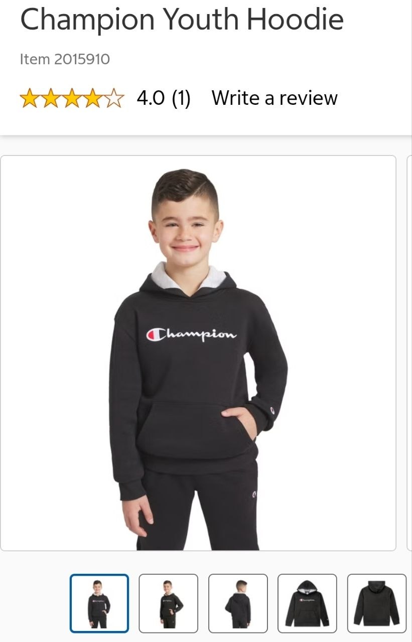 Champion Youth Hoodie