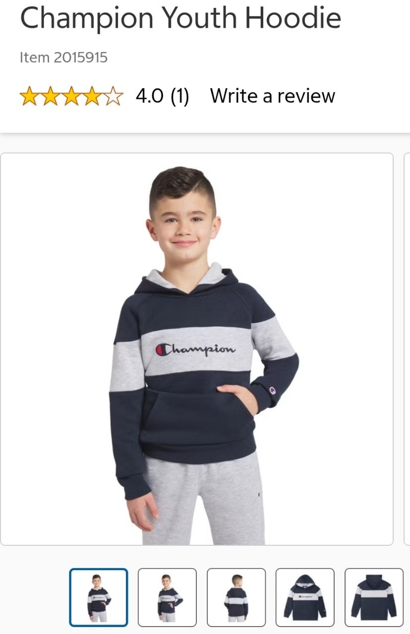 Champion Youth Hoodie
