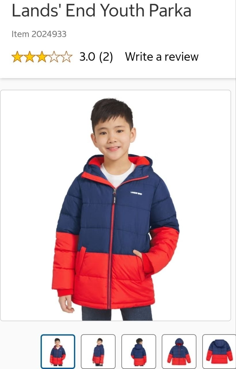 Lands' End Youth Parka
