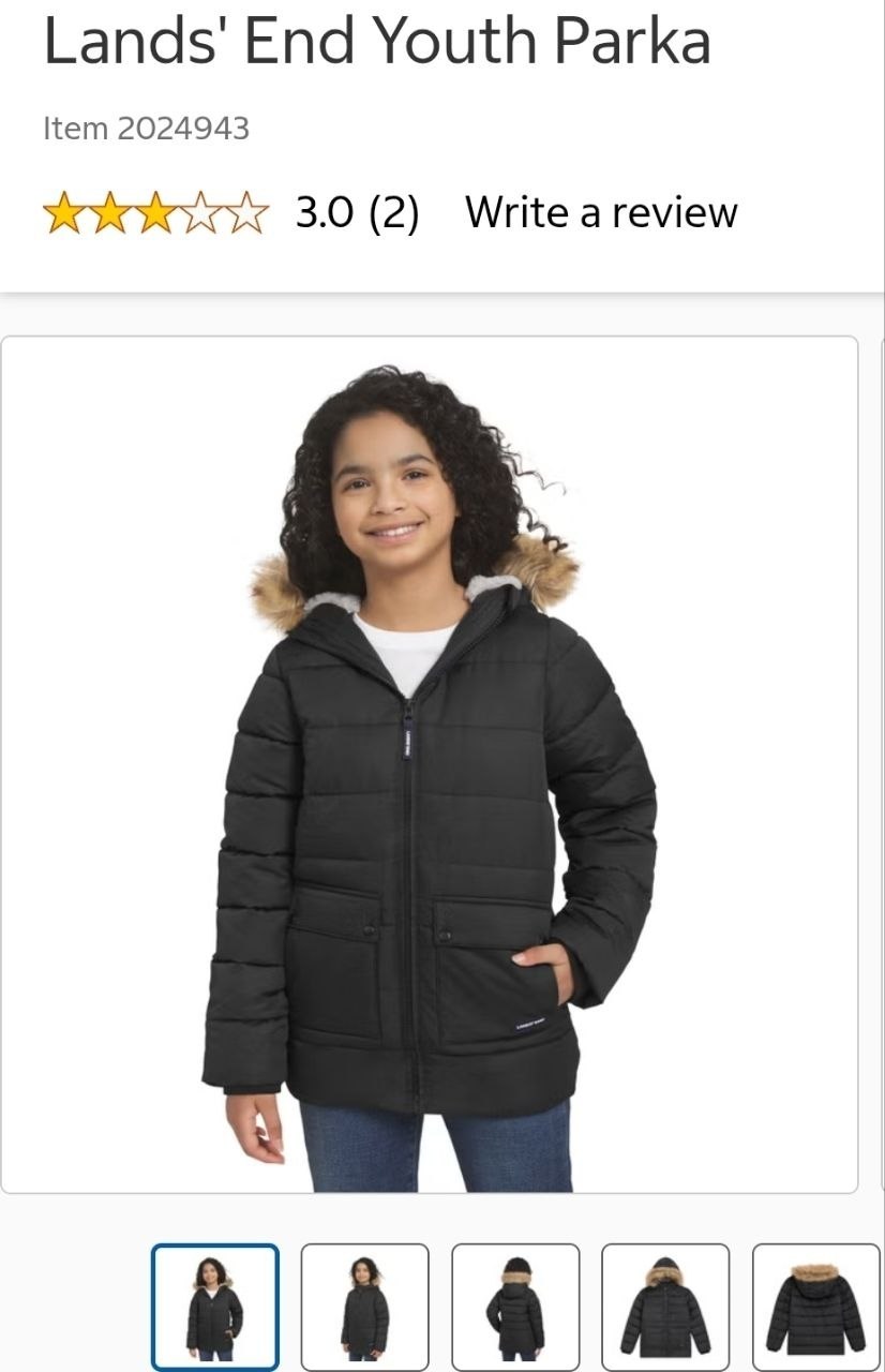 Lands' End Youth Parka