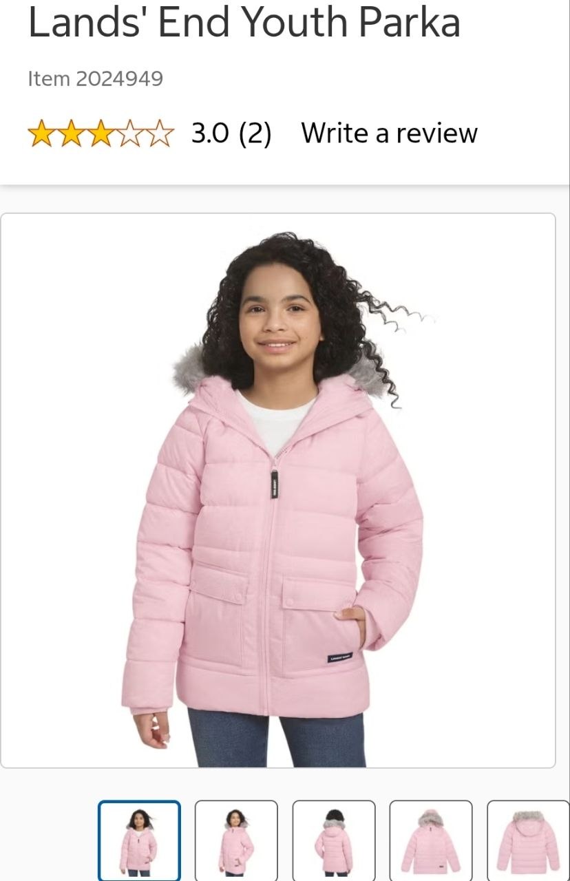 Lands' End Youth Parka