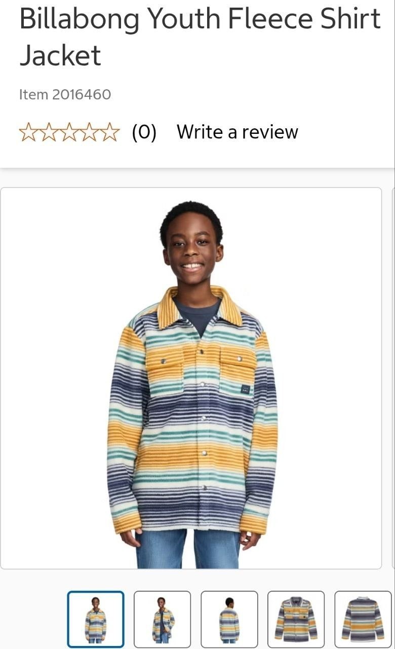Billabong Youth Fleece Shirt Jacket