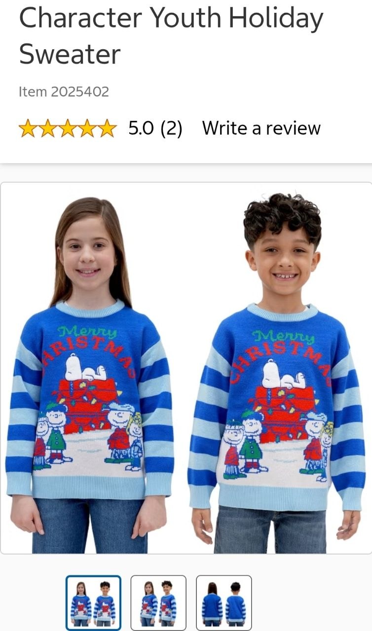 Character Youth Holiday Sweater
