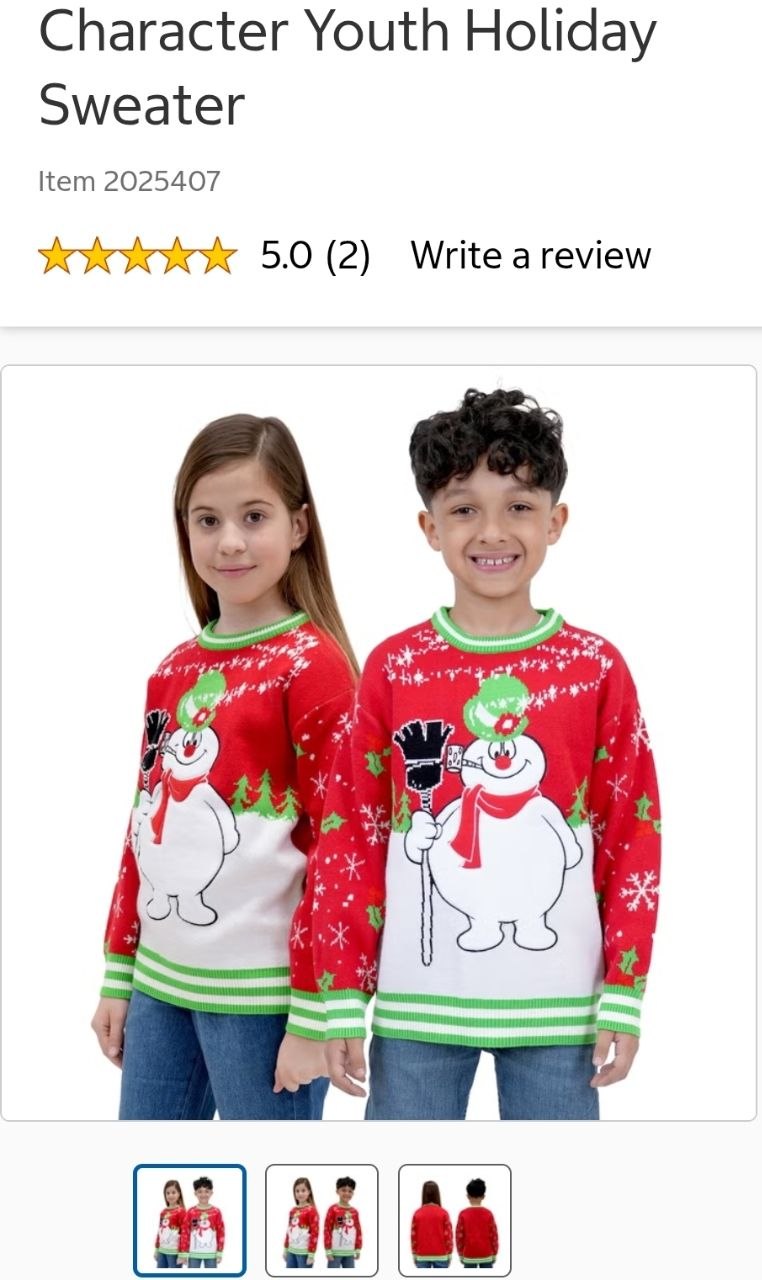 Character Youth Holiday Sweater