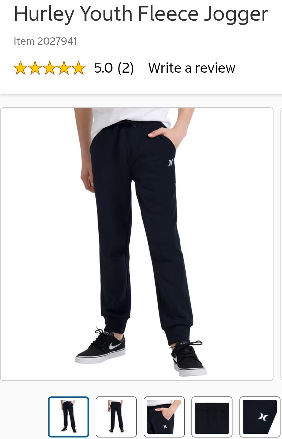 Hurley Youth Fleece Jogger