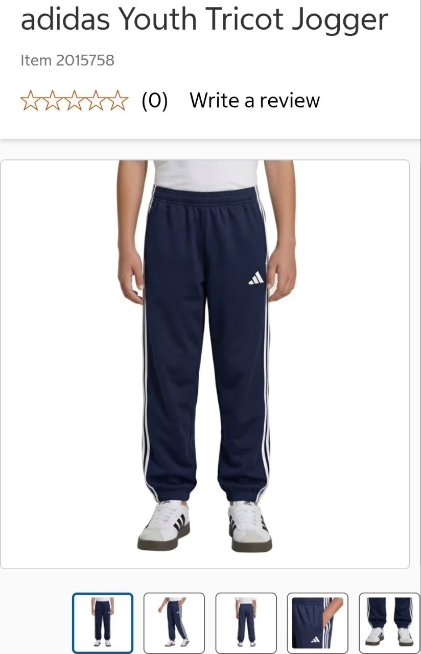 adidas Youth Tricot Jogger