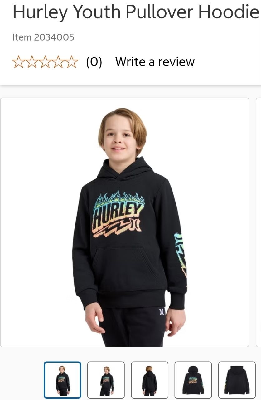 Hurley Youth Pullover Hoodie