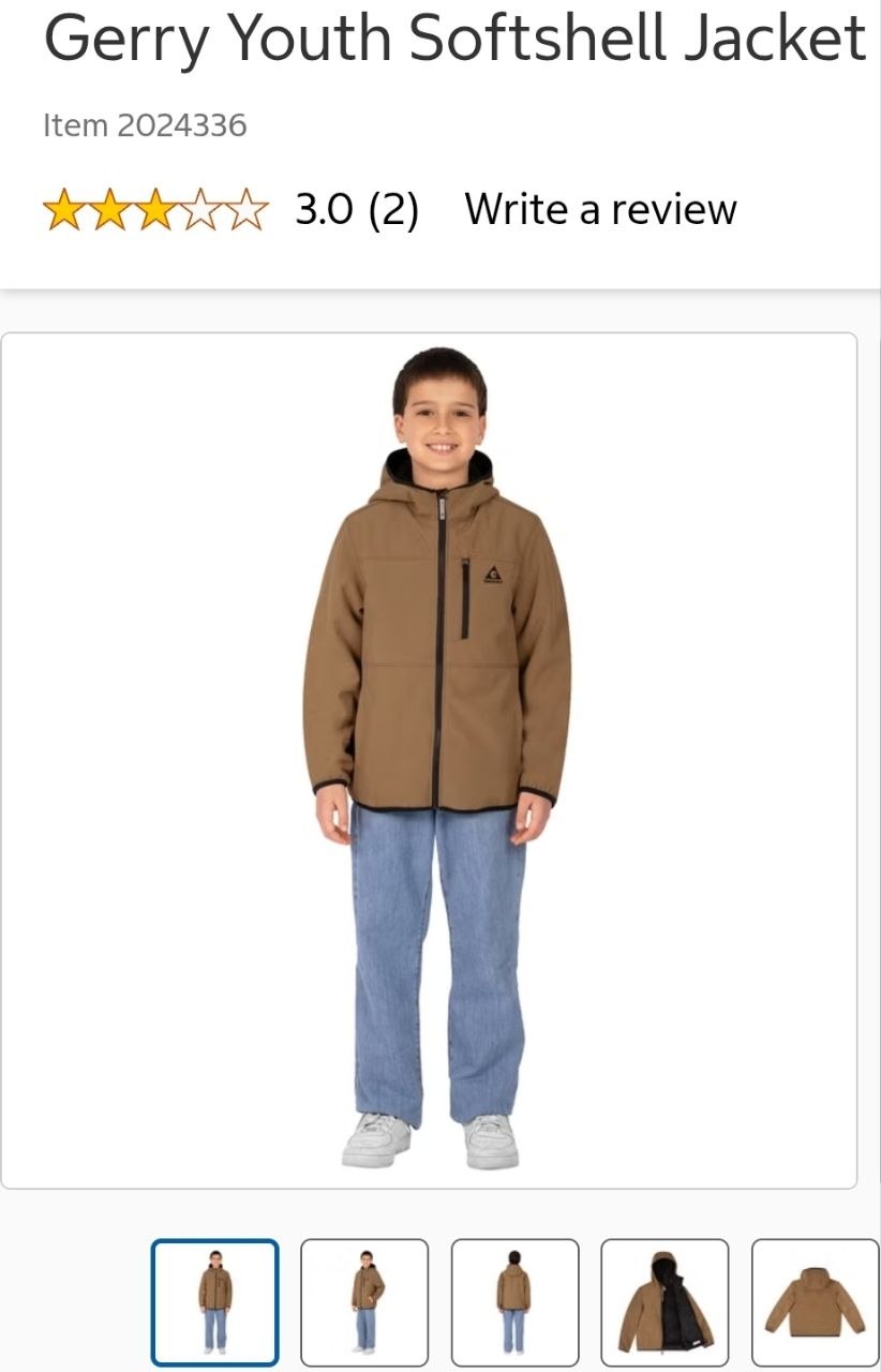 Gerry Youth Softshell Jacket
