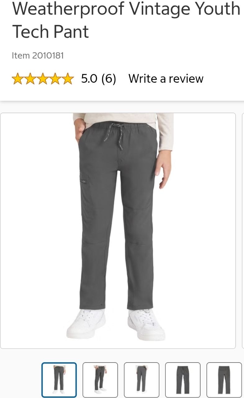 Weatherproof Vintage Youth Tech Pant
