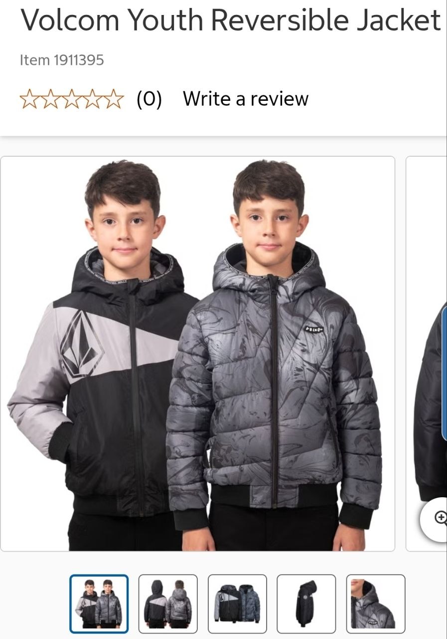 Volcom Youth Reversible Jacket