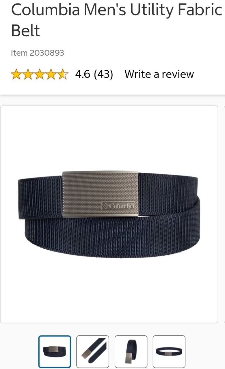 Columbia Men's Utility Fabric Belt
