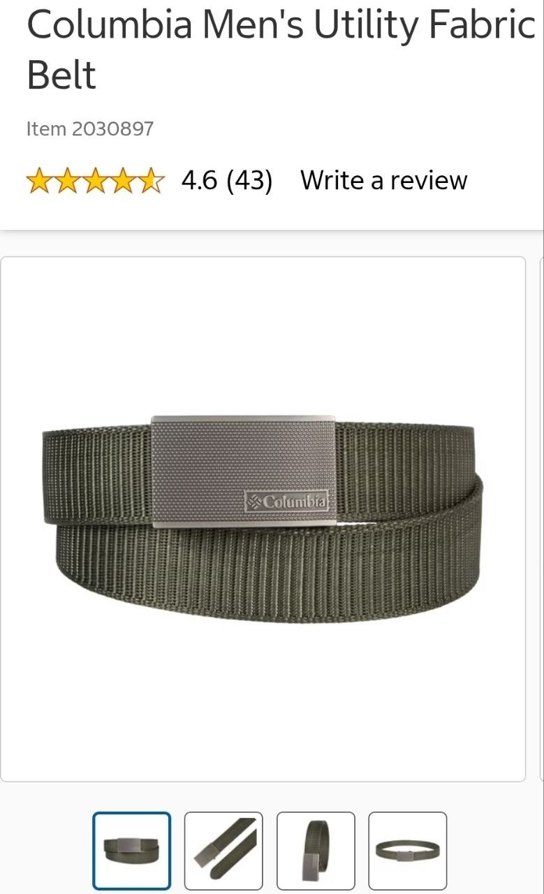 Columbia Men's Utility Fabric Belt
