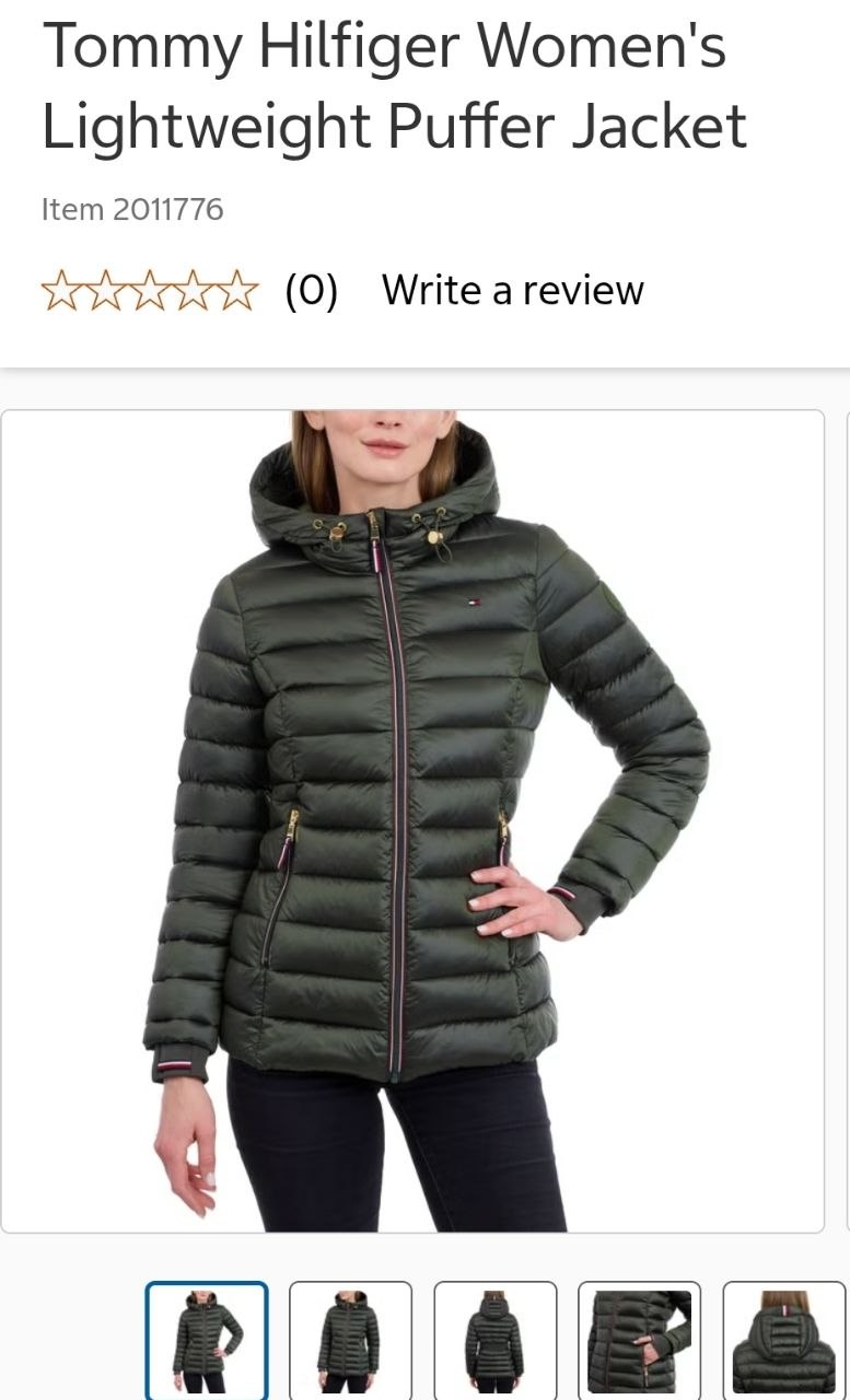 Tommy Hilfiger Women's Lightweight Puffer Jacket