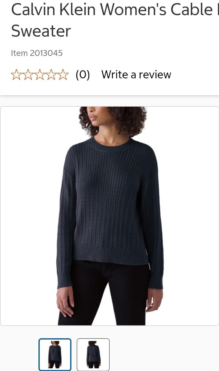Calvin Klein Women's Cable Knit Sweater