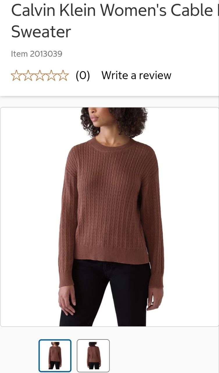 Calvin Klein Women's Cable Knit Sweater
