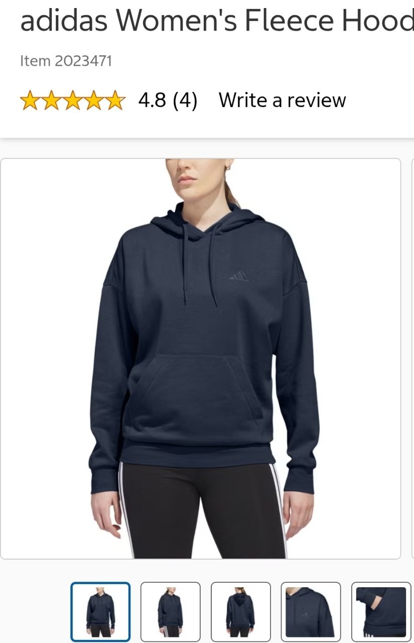 adidas Women's Fleece Hoodie