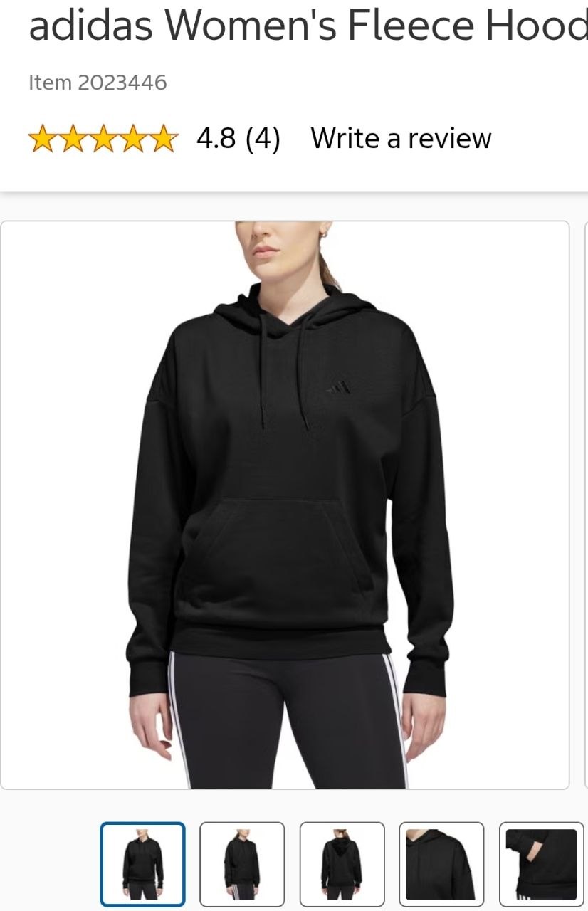 adidas Women's Fleece Hoodie