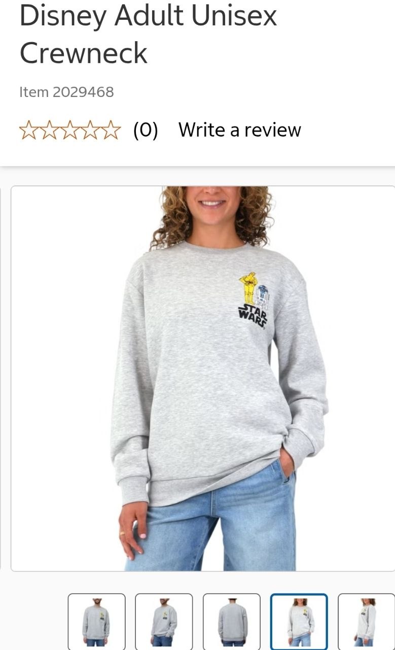 Disney Adult Unisex Crewneck